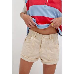 Free People We The Free Dust In The Wind Chino Shorts Utility Cotton L 282575